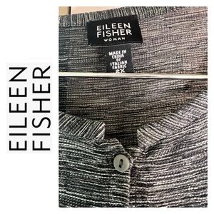 Eileen Fisher Button down linen/cotton blend  top/jacket.